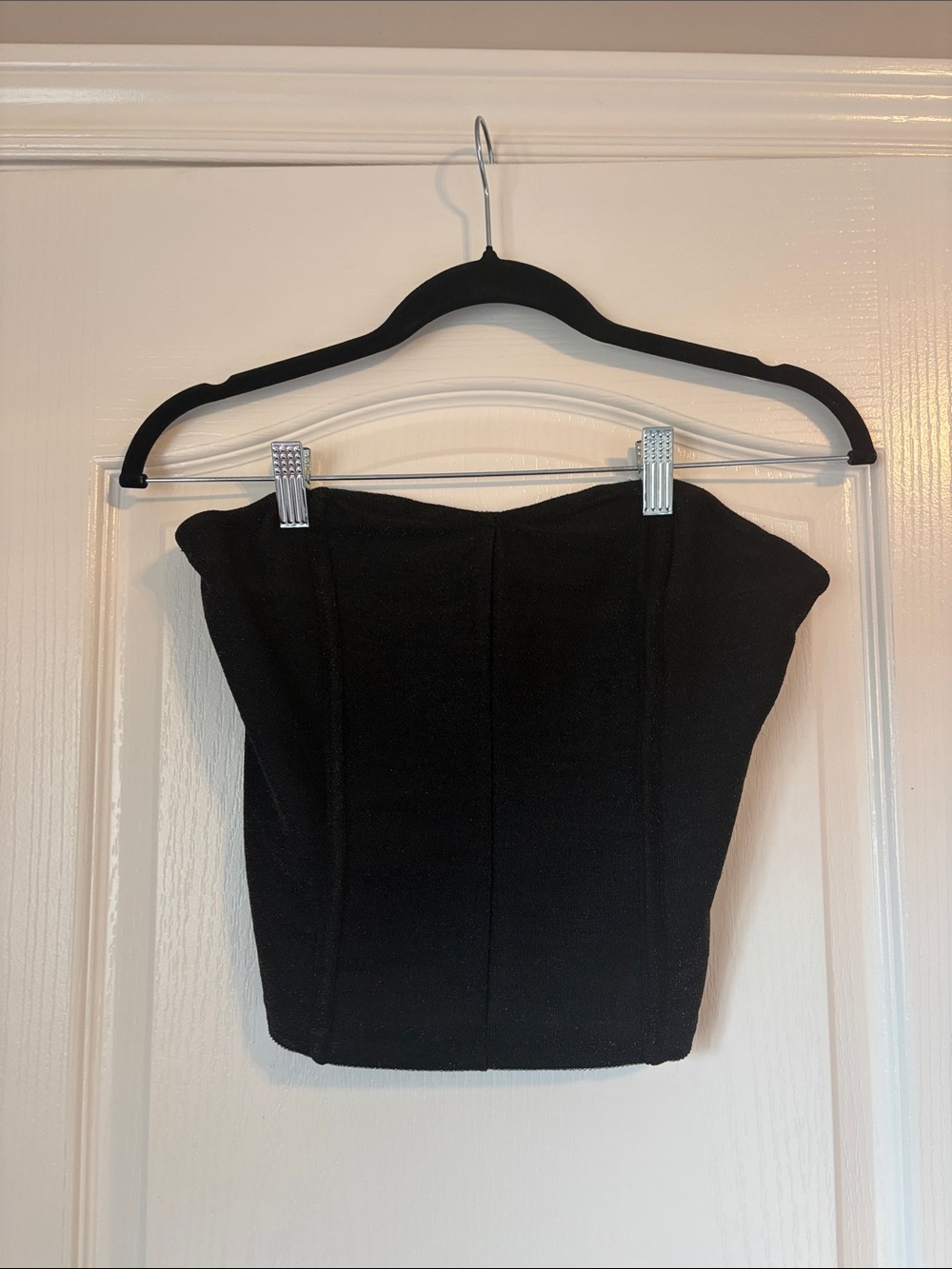 Strapless Black Corset Top
